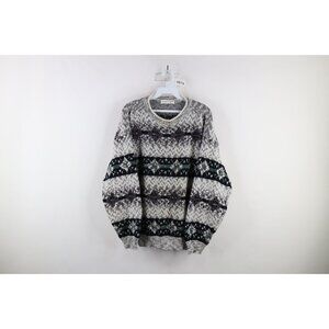 Vintage 90s Coogi Style Womens Size XL Distressed Fiesta Knit Cosby Mom Sweater